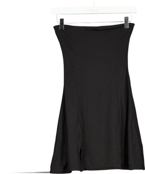 Oh Polly Black Bandeau Jersey Mini Dress UK 8