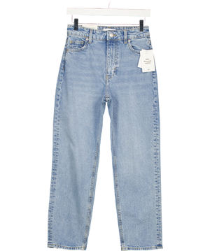 H&M Light Blue Slim Leg High Waisted Jeans UK 6