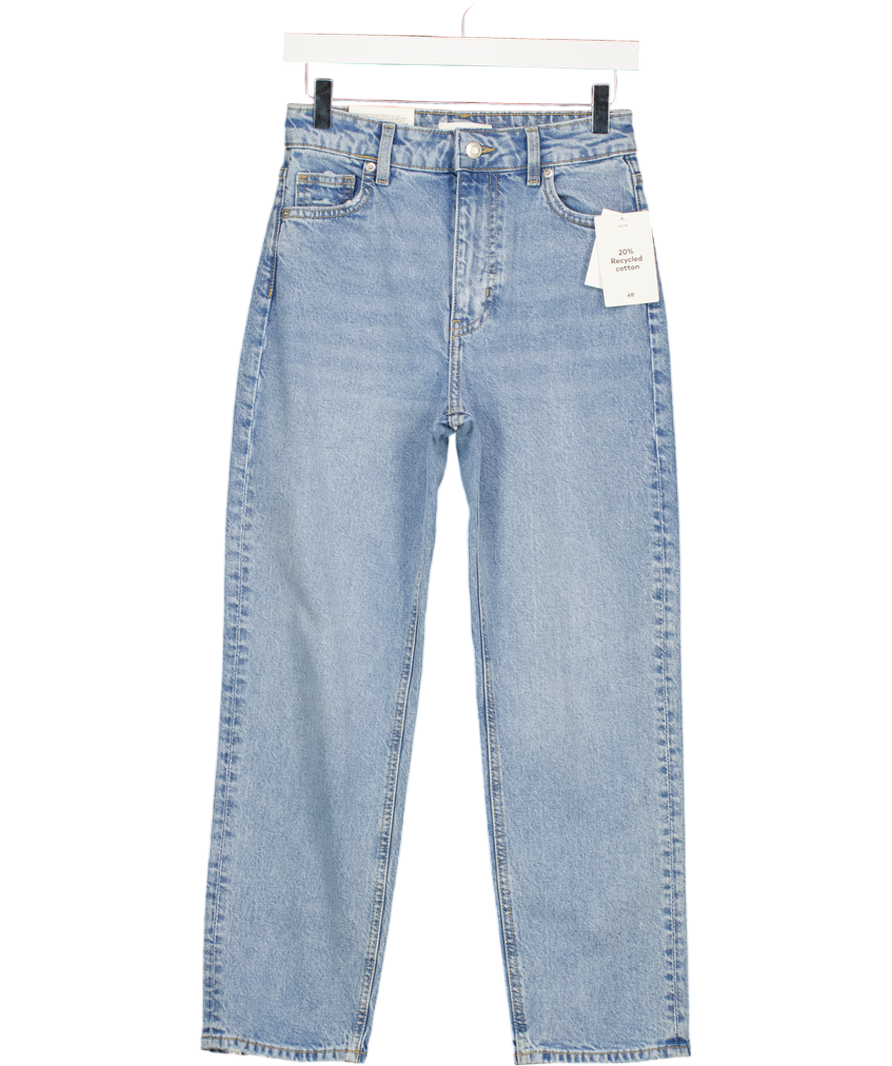 H&M Light Blue Slim Leg High Waisted Jeans UK 6
