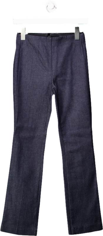 rag and bone Blue Cotton Blend Trousers UK XXS