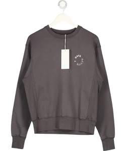7 DAYS ACTIVE Grey Premium 100% Cotton Monday Relaxed Fit Sweatshirt UK XS/S