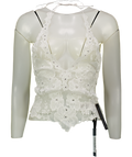 WHITE FOX White Floral More Dreams Halter Top UK XS/S