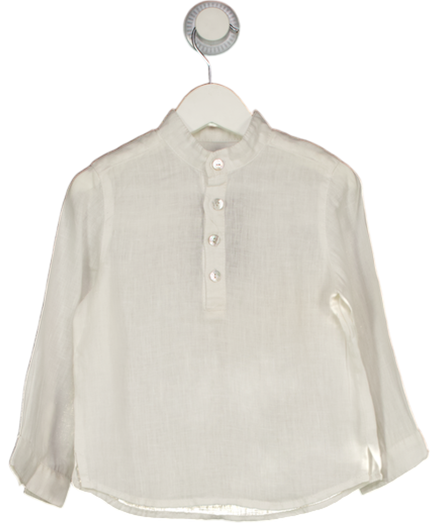 Tartine et Chocolat White Linen Mao Collar 3 Years