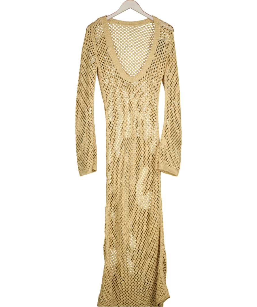 Beige Crochet Cover Up UK S