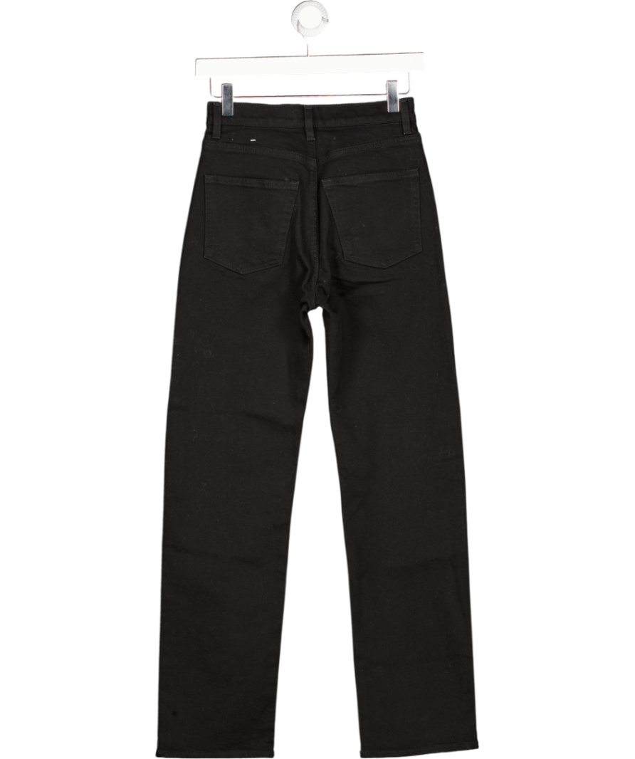 & Other Stories Black High Waisted Straight Jeans L30 W24
