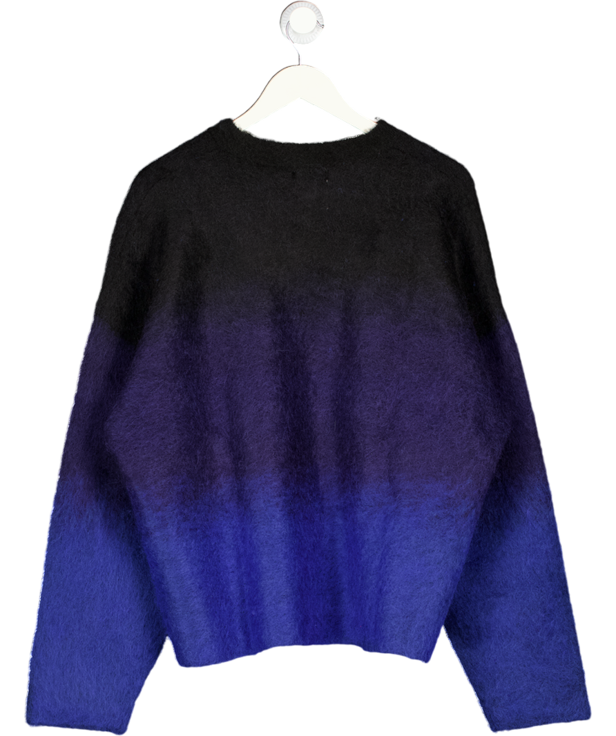 WEEKDAY Blue Faded Mohair-blend Sweater UK M