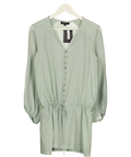 Étoile Isabel Marant Green Cotton-blend Minidress Sz1 UK S