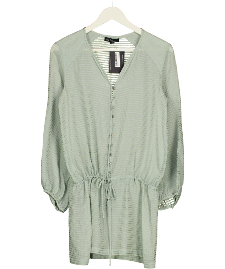 Étoile Isabel Marant Green Cotton-blend Minidress Sz1 UK S