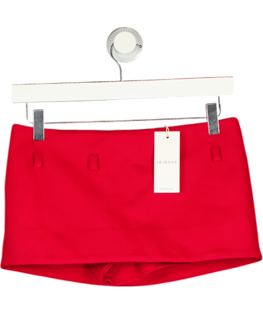 Ibiboss Red Bommie Mini Skort UK M