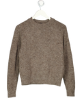ZARA Brown Marl Jumper With Wool And Alpaca UK S