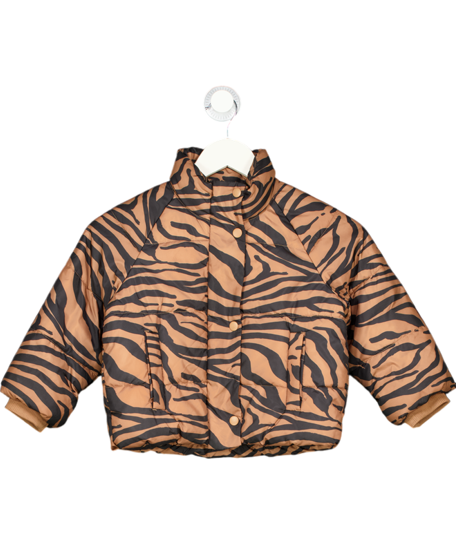Arkett Brown Tiger Print Puffer Jacket 5 Years