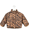 Arkett Brown Tiger Print Puffer Jacket 5 Years