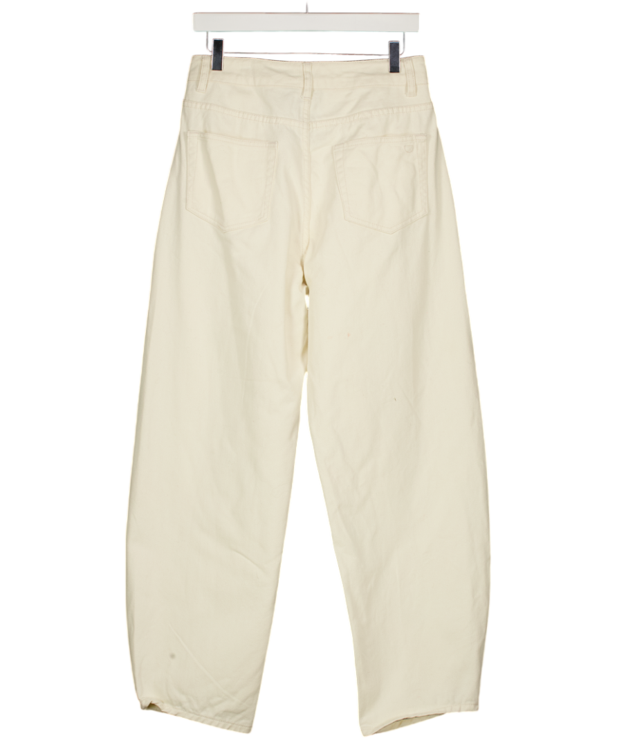 DISSH Cream Caleb Barrel Leg Jeans UK 10