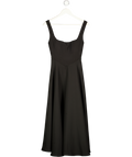 ODDMUSE The Ultimate Square Neck Midi Dress - Black UK XS