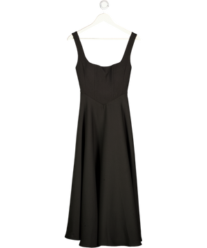 ODDMUSE The Ultimate Square Neck Midi Dress - Black UK XS