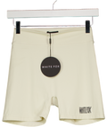 WHITE FOX Cream Biker Shorts UK S