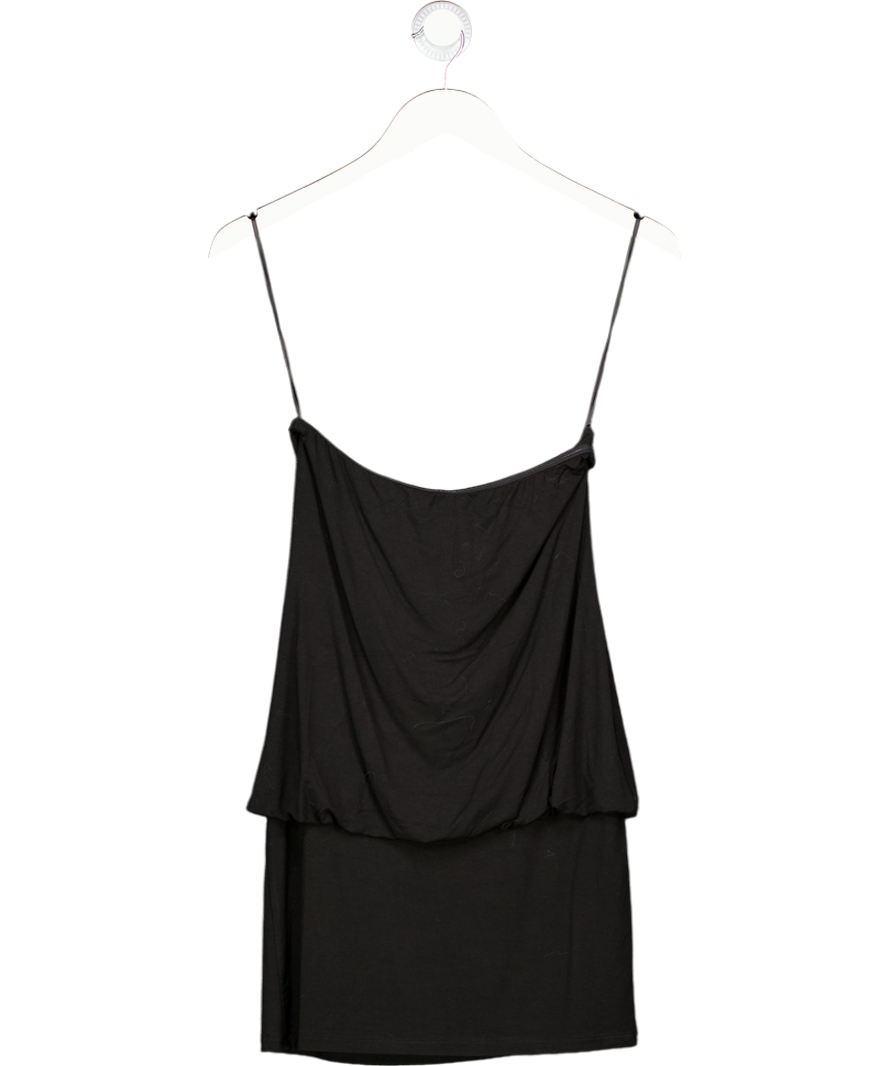 White Fox Chasing A Dream Strapless Mini Dress Black UK XS