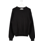 Weekday Black Regular Knitted Cotton Sweater UK M