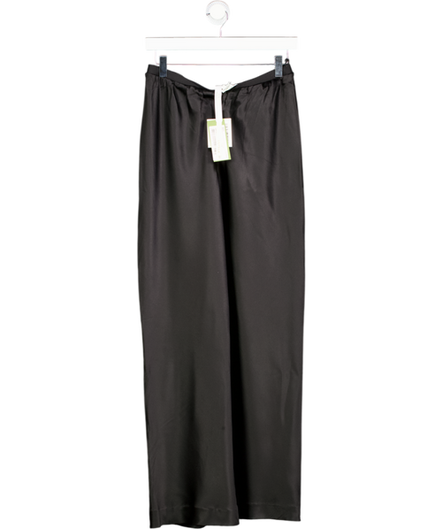 LILYSILK Black Full Bias Cut 100% Silk Pants - Petite Fit UK 8