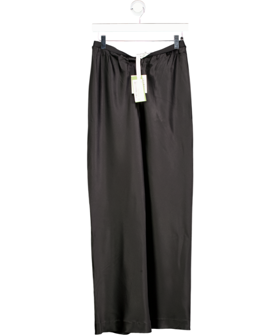 LILYSILK Black Full Bias Cut 100% Silk Pants - Petite Fit UK 8
