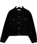 DENIM RESEARCH LABS Black Velvet Quilted Lining  Jacket One Size