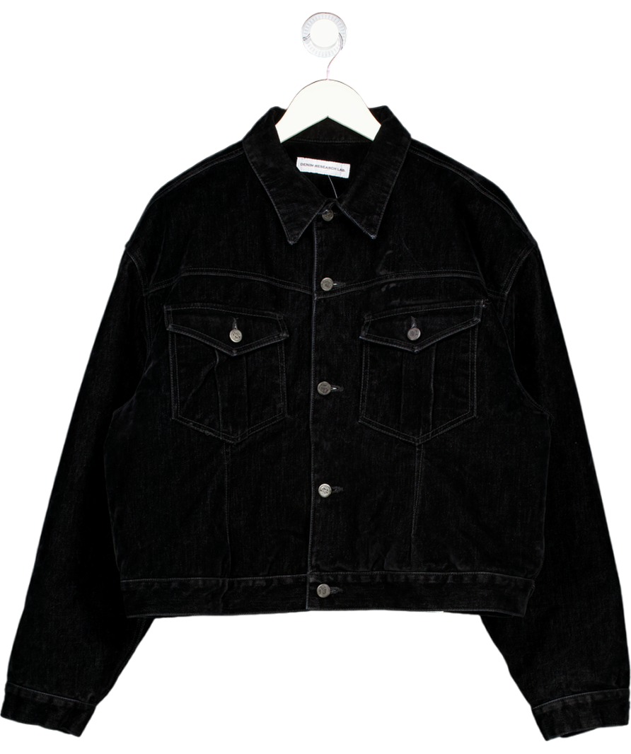 DENIM RESEARCH LABS Black Velvet Quilted Lining  Jacket One Size