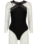 ALAIA Black Geometric Cut Swimsuit UK 8
