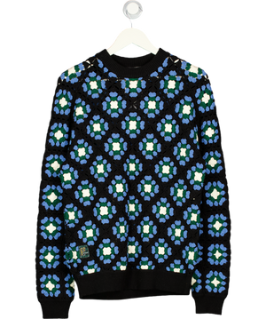 Percival Black Crochimond Limited Edition Crochet Jumper UK S