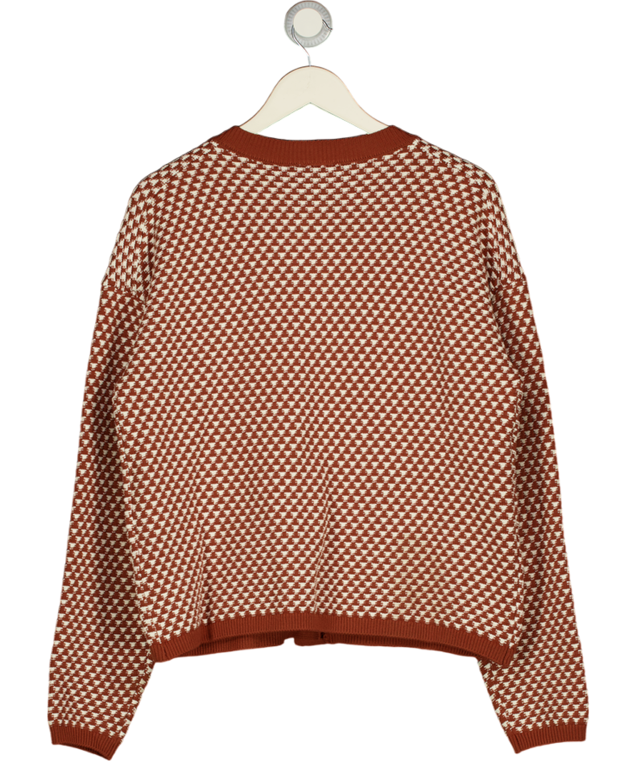 VARLEY Elmwick Knit Jacket In Maple Brown UK M