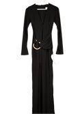 Club L Black Plunge Maxi Dress With Gold Belted Detail UK 8
