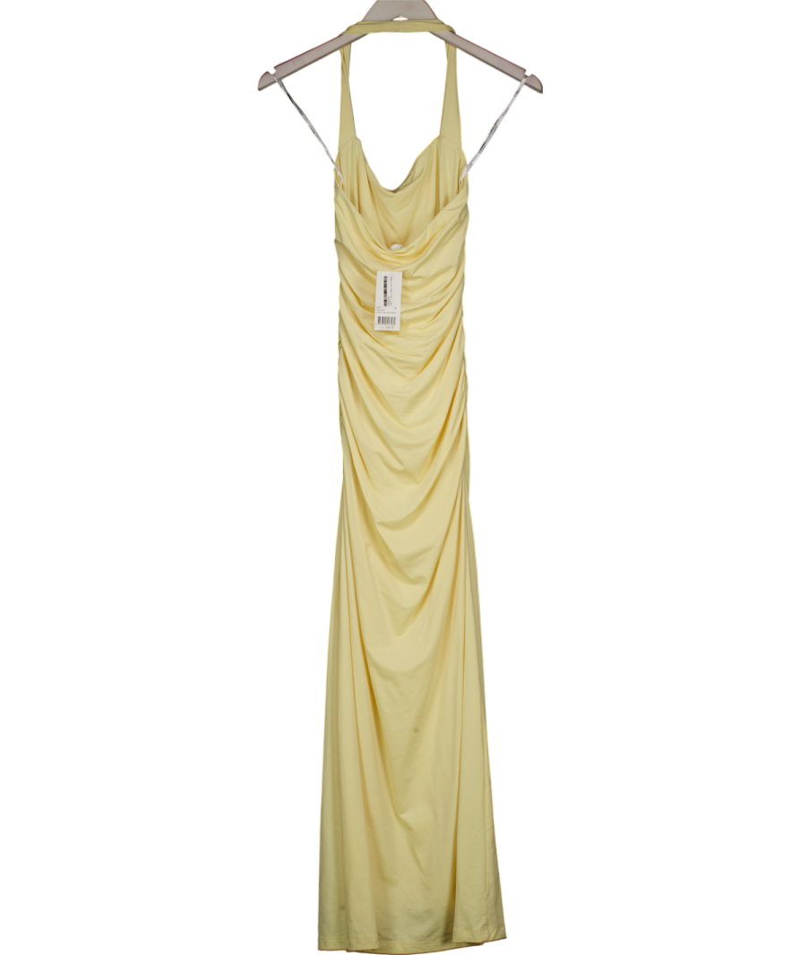 KOOKAI Yellow Hailey Halter Dress UK 10