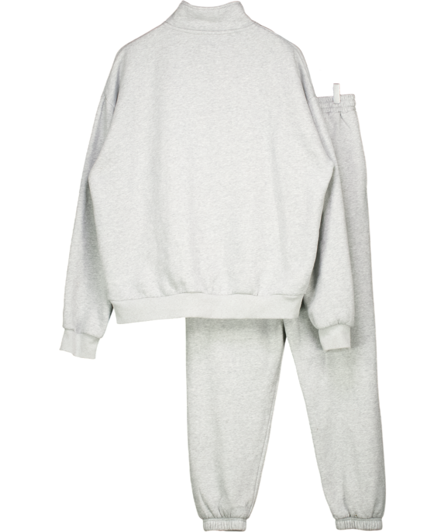 White Fox 2-piece Grey Logo Sweat Shirt And Jogger Set UK M/L