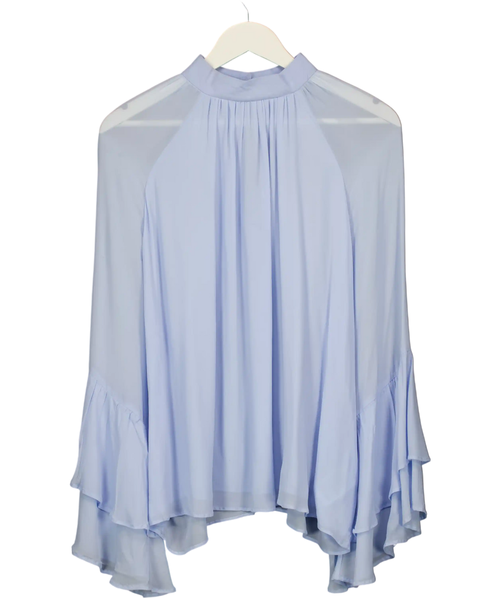 & Other Stories Blue Gathered Blouse UK S