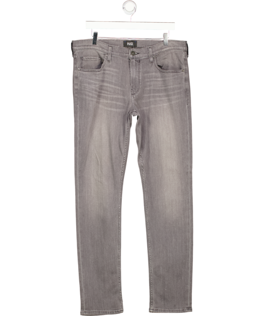 PAIGE Grey Slim-fit Lennox Jeans W36