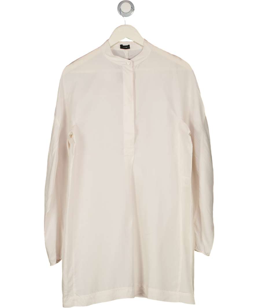 JOSEPH Cream 100% Silk Shirt Dress UK 10