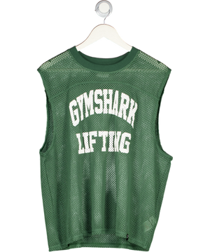 gymshark Green Mesh Oversized Tank UK M