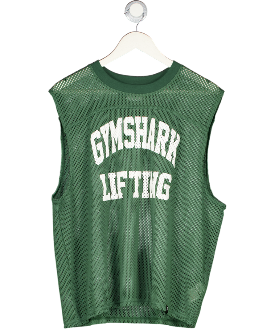 gymshark Green Mesh Oversized Tank UK M