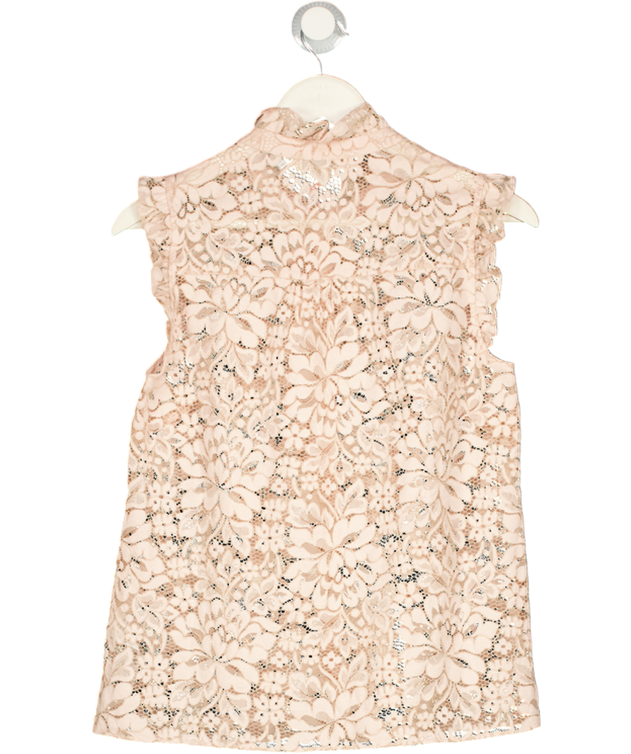 BODEN Isabel Sleeveless Lace Top Pale Pink UK 8