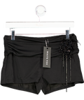 White Fox Black Let's Ride Mini Shorts UK L