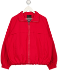 River Island Red Zip Through Anorak Jacket UK M