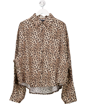 TapTapTap Brown Leopard Print Shirt UK L