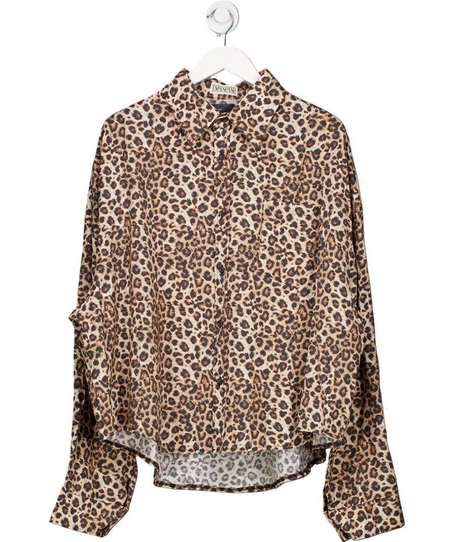 TapTapTap Brown Leopard Print Shirt UK L