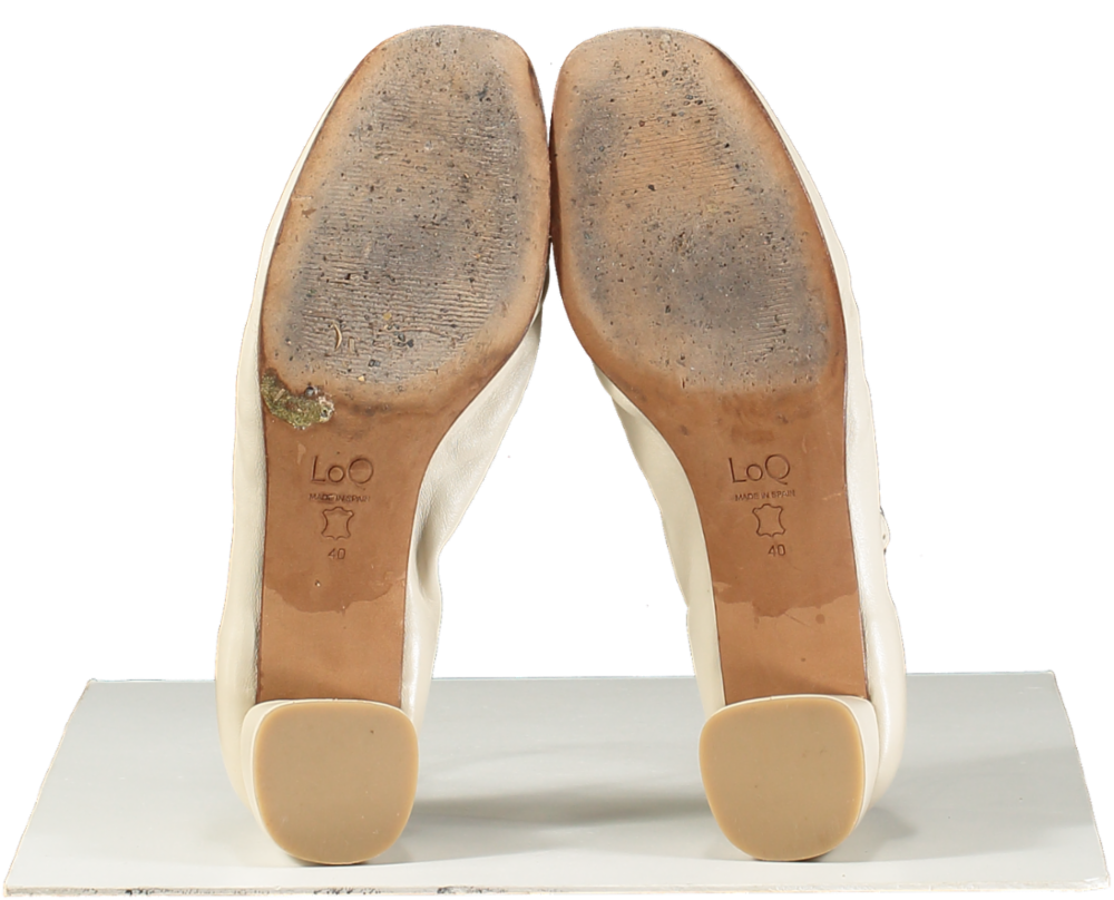 LoQ Cream Daria Mary Jane Flat UK 7 EU 40 👠