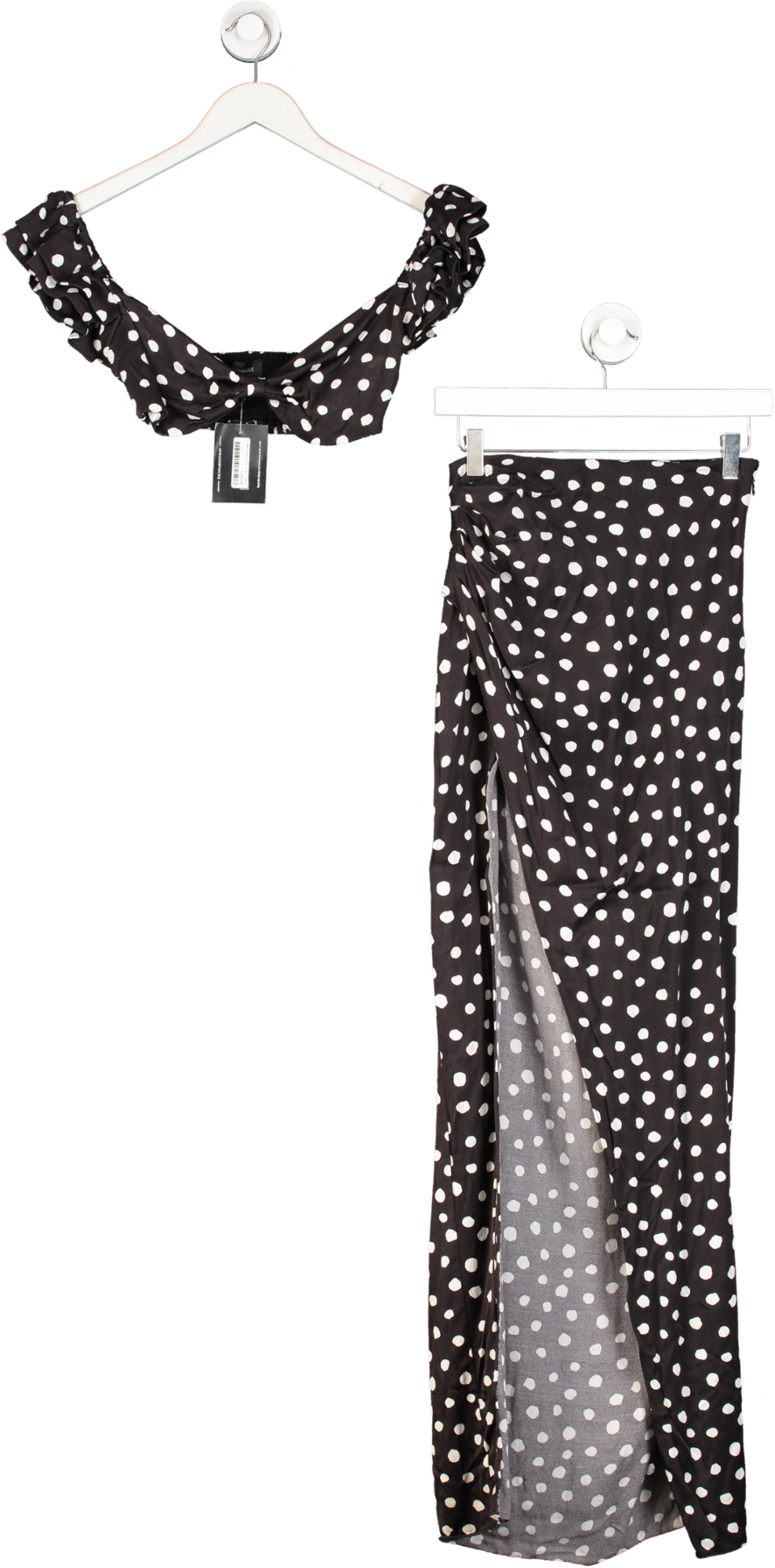 Majorelle Black Polka Dot Skirt (UK XS) And Top UK M