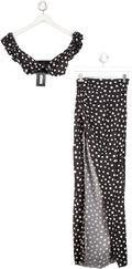Majorelle Black Polka Dot Skirt (UK XS) And Top UK M