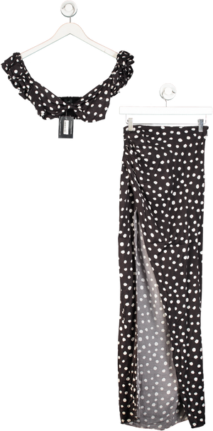 Majorelle Black Polka Dot Skirt (UK XS) And Top UK M