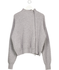 ODDMUSE Grey Wool Zip Jumper UK XS/S