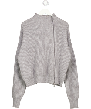 ODDMUSE Grey Wool Zip Jumper UK XS/S