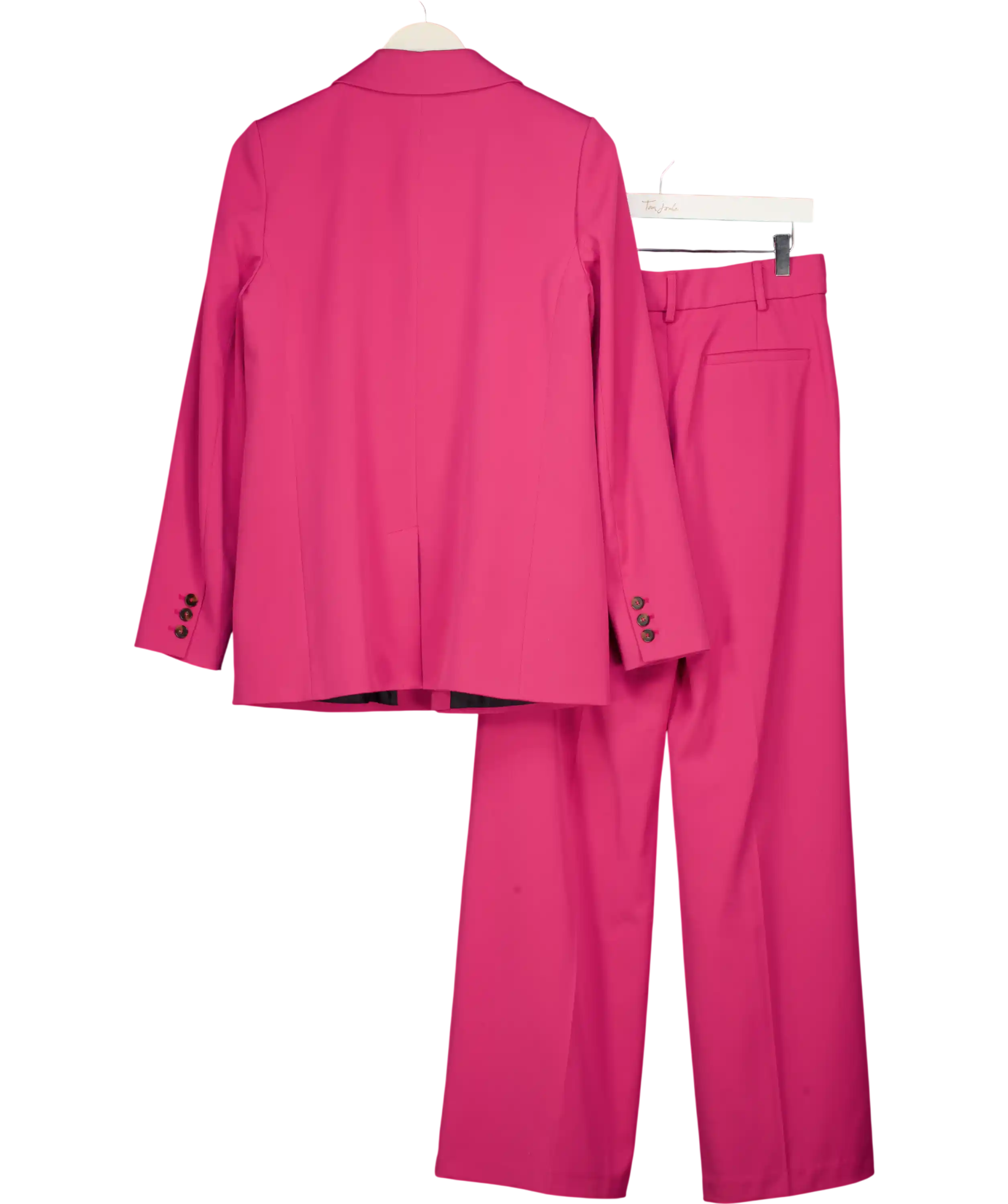 Sezane 2-piece Bright Pink Blazer & Trouser Suit Fr36 UK 8