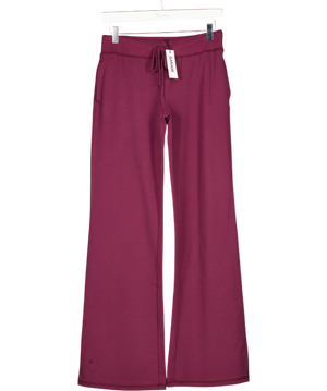 GARAGE Fig Purple Snatch Booty Terry Bootcut Trousers UK S